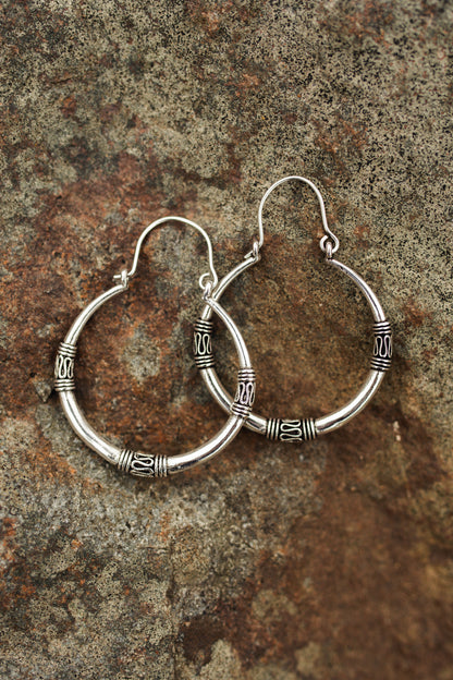 Nalini Hoops | Silver-plated