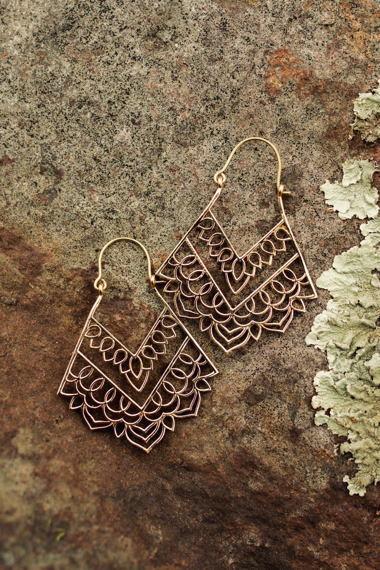 Leela Earrings | Brass