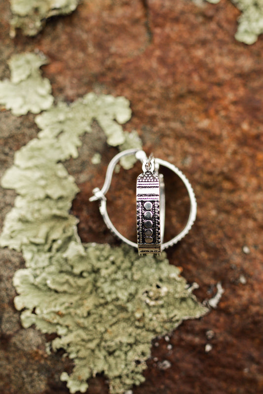 Nisha Hoop | Silver-plated