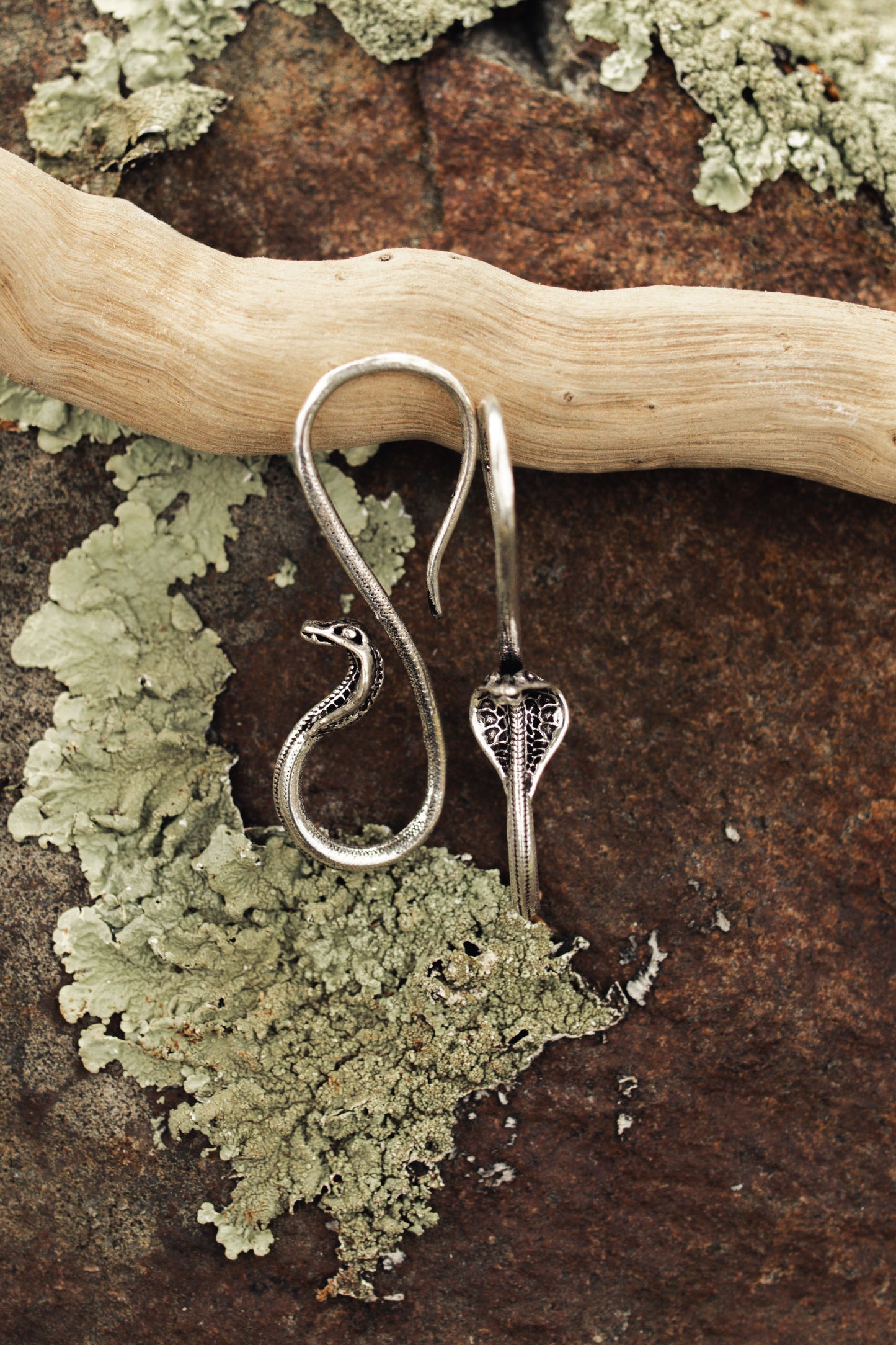 Naga Earrings | Silver-plated