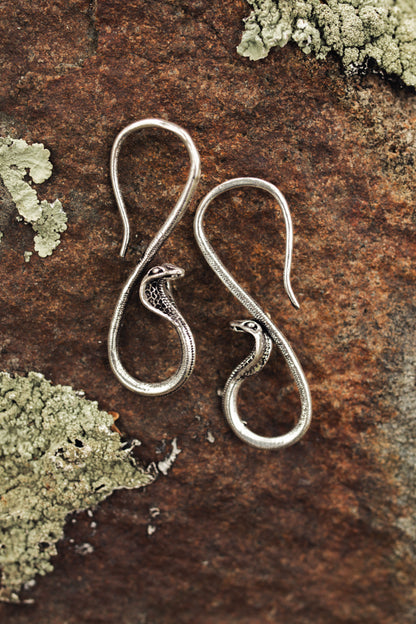 Naga Earrings | Silver-plated