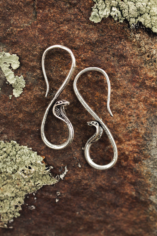 Naga Earrings | Silver-plated