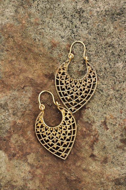 Sarin Earrings | Brass