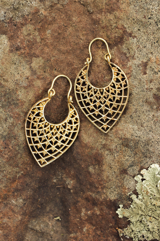 Sarin Earrings | Brass